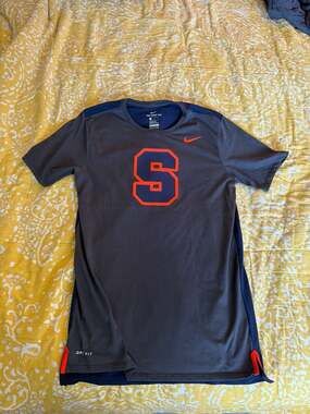 Nike Syracuse Orange Men's Dri-FIT Performance T-Shirt Grey/Navy